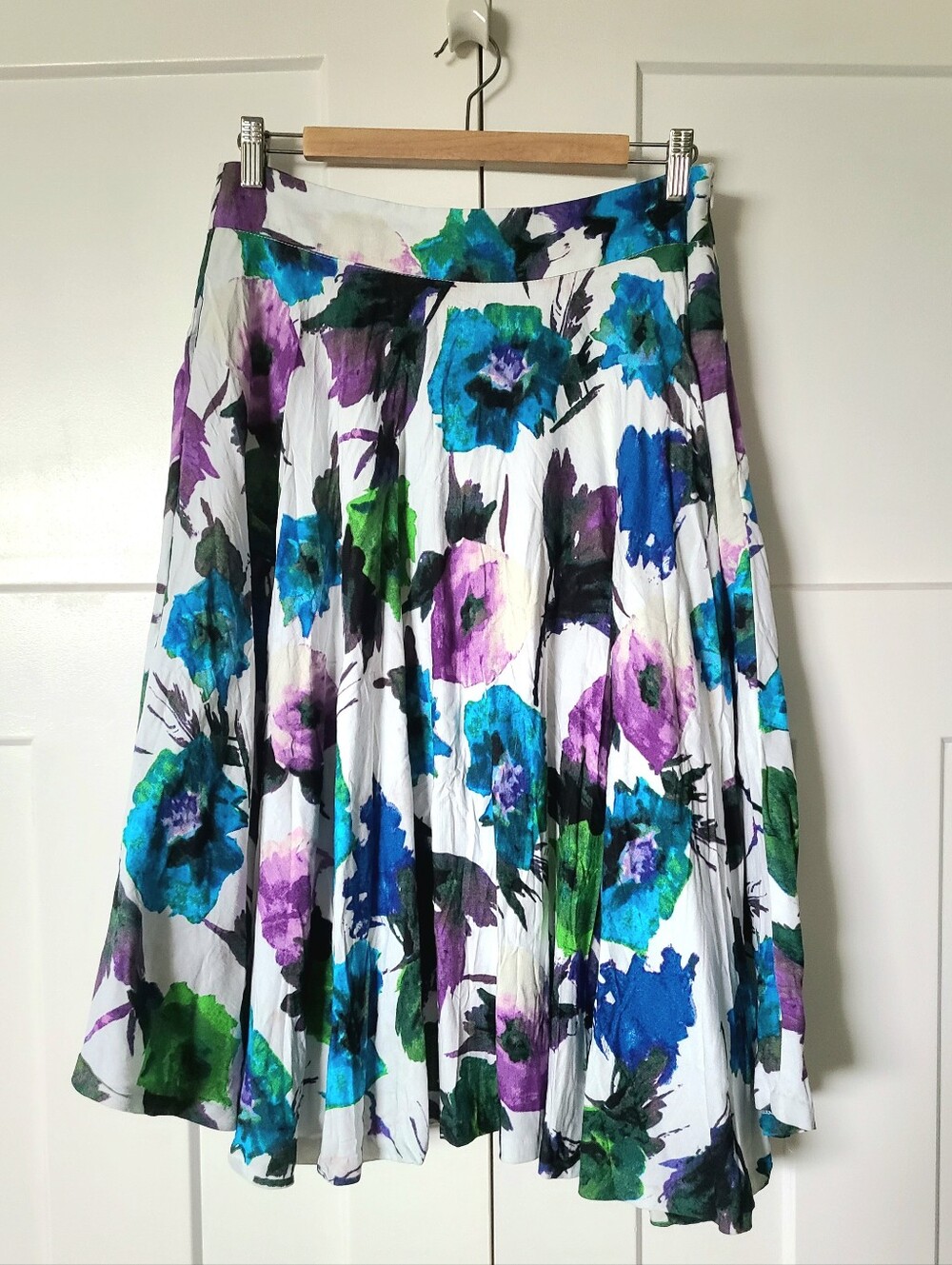 Premise Linen Blend Floral Skirt